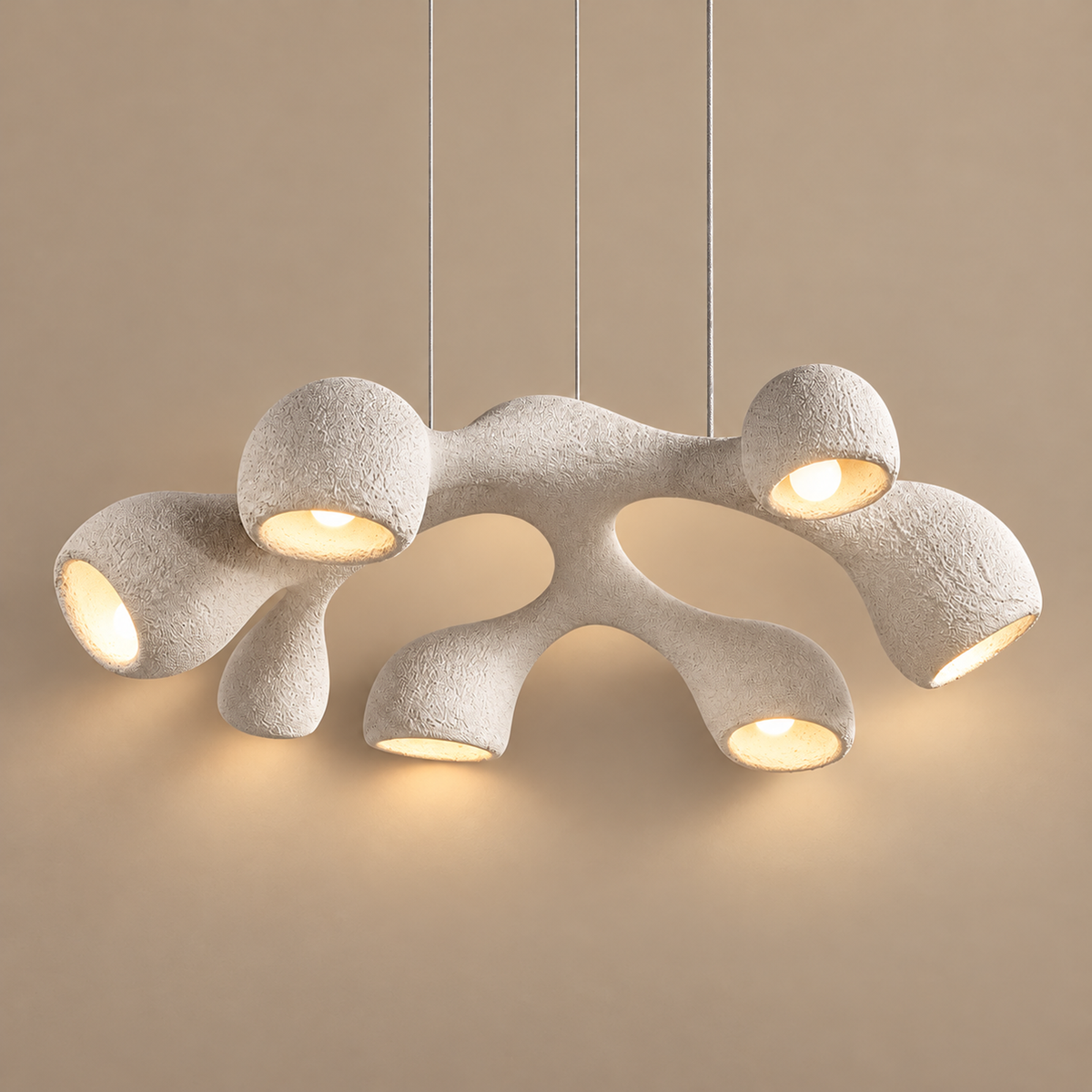 Organic Sculptural Pendant Chandelier