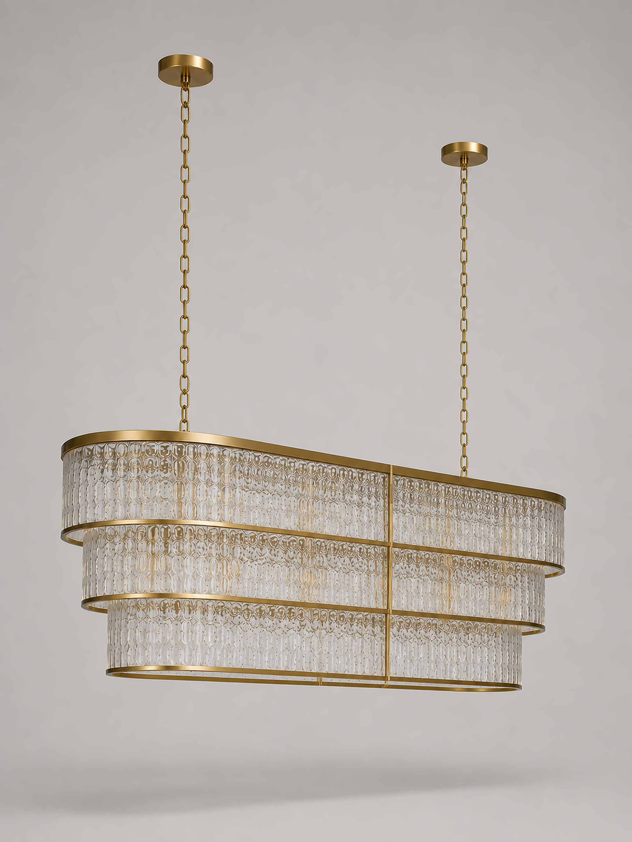 The Éclat Chandelier | Frosted Glass Edition | CLND040