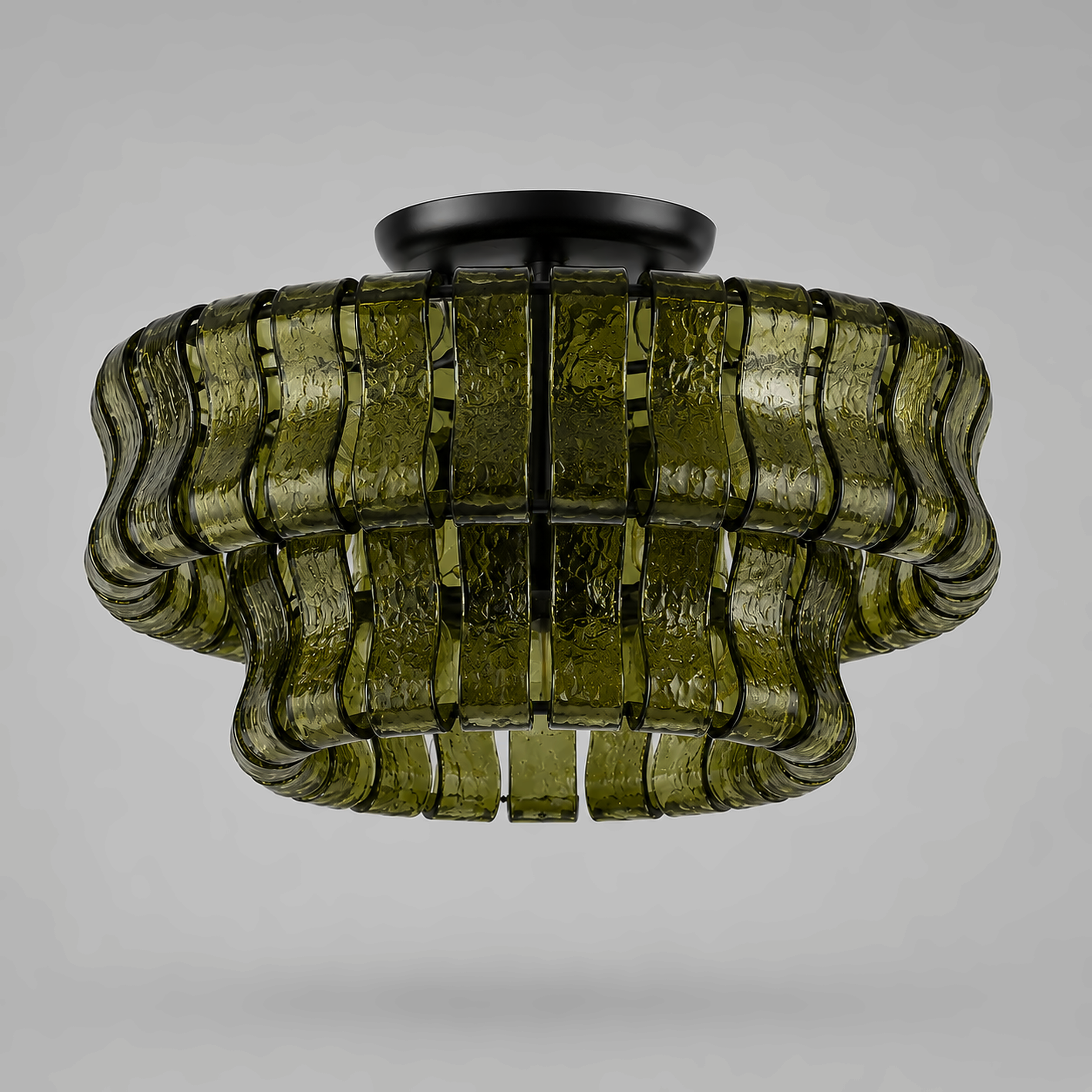 The Bronze Arcadia Semi-Flush | Textured Glass | CLND028