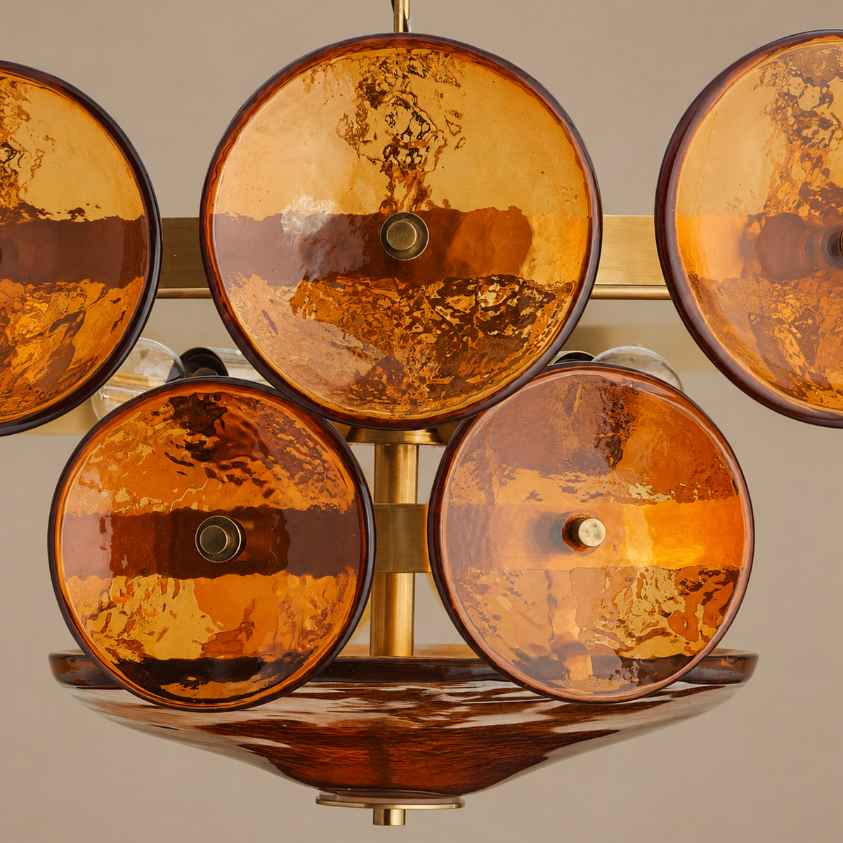 Amber Murano-Style Glass Chandelier | CLKOPS202