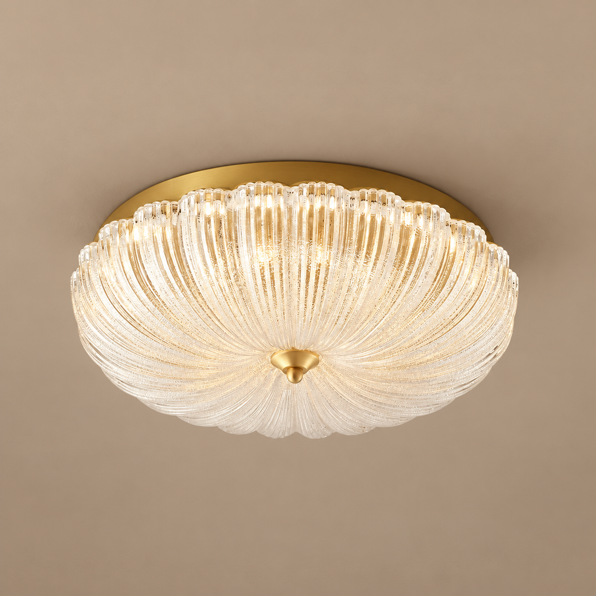 Vintage Flower Glass Flush Mount | CLKK002S