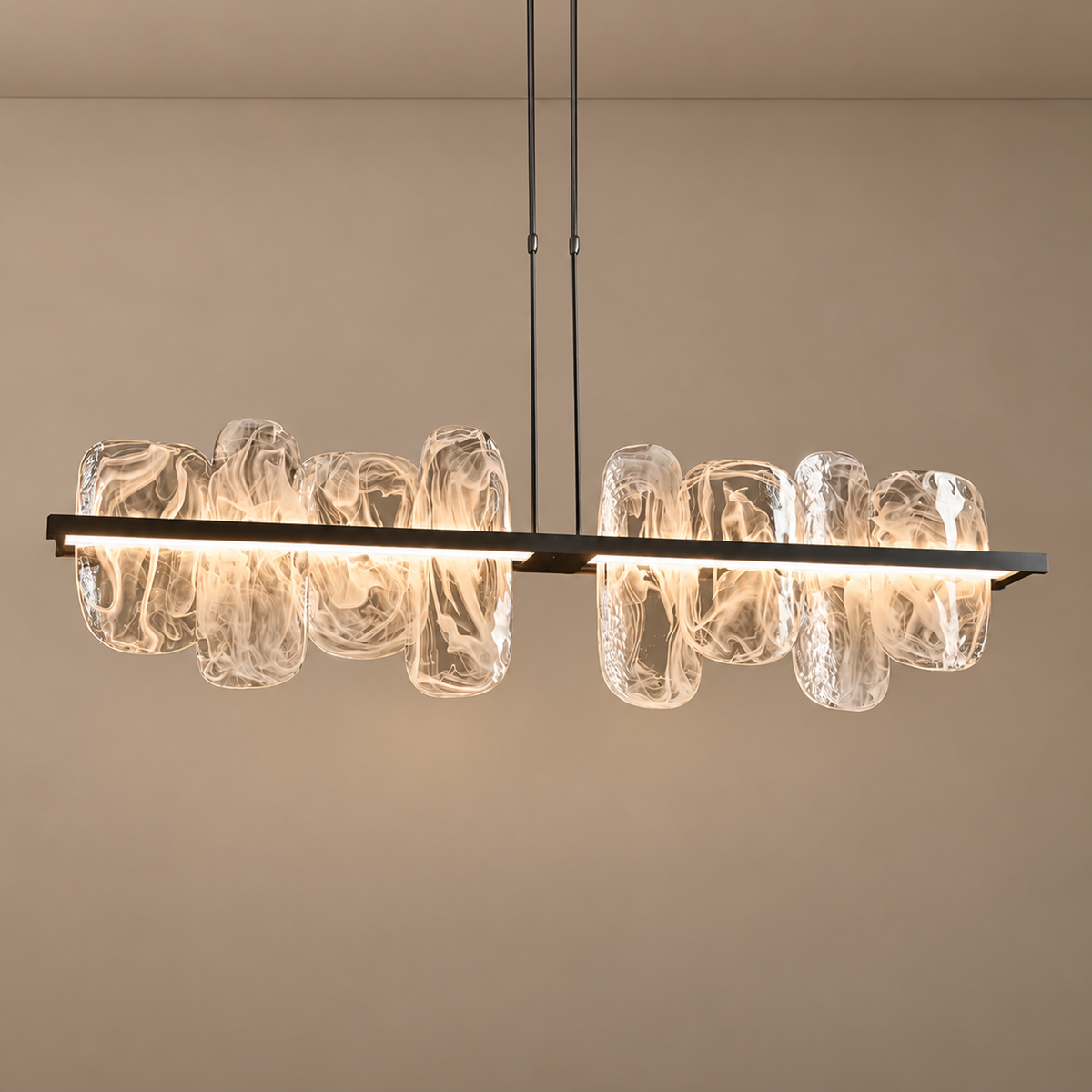 Linear Glass Chandelier | CLPJS025L