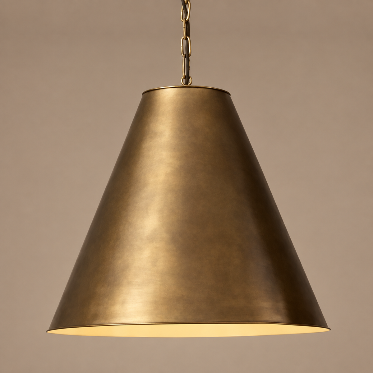 Brass Cone Pendant | Patinated | CLKS0A2