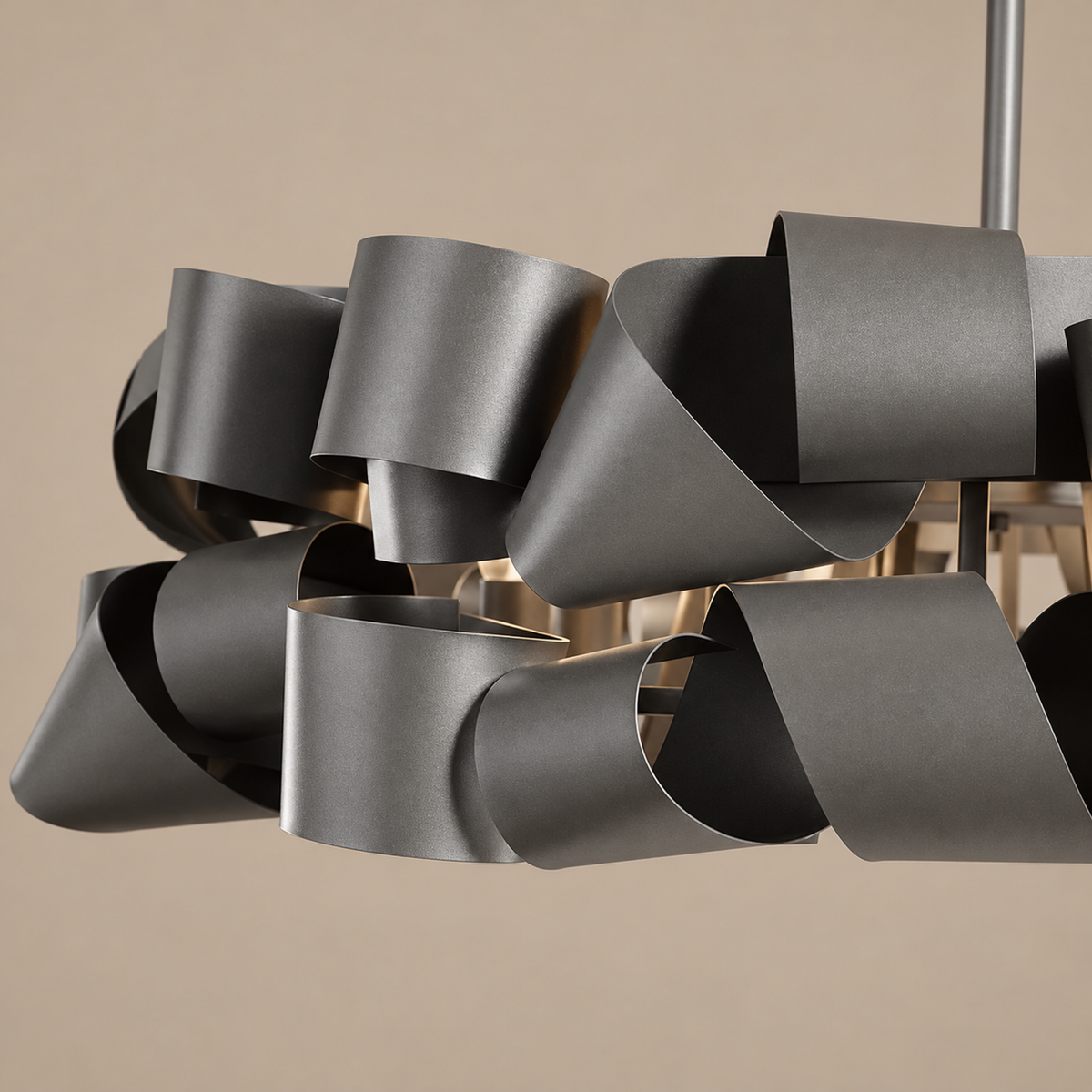 Metal Ribbon Ceiling Light | CL377852G