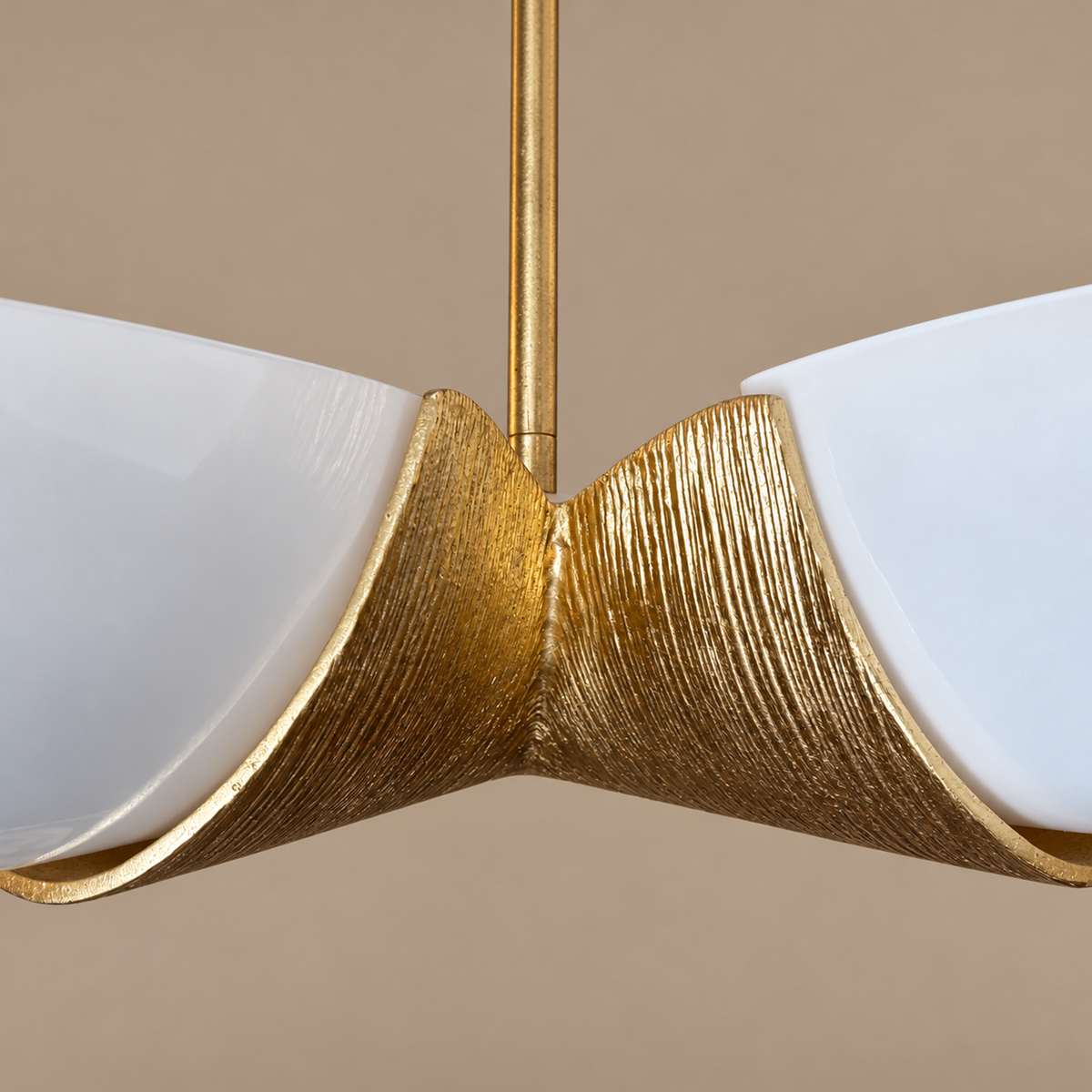 Semi-Flush Gold Chandelier | CLSPK036