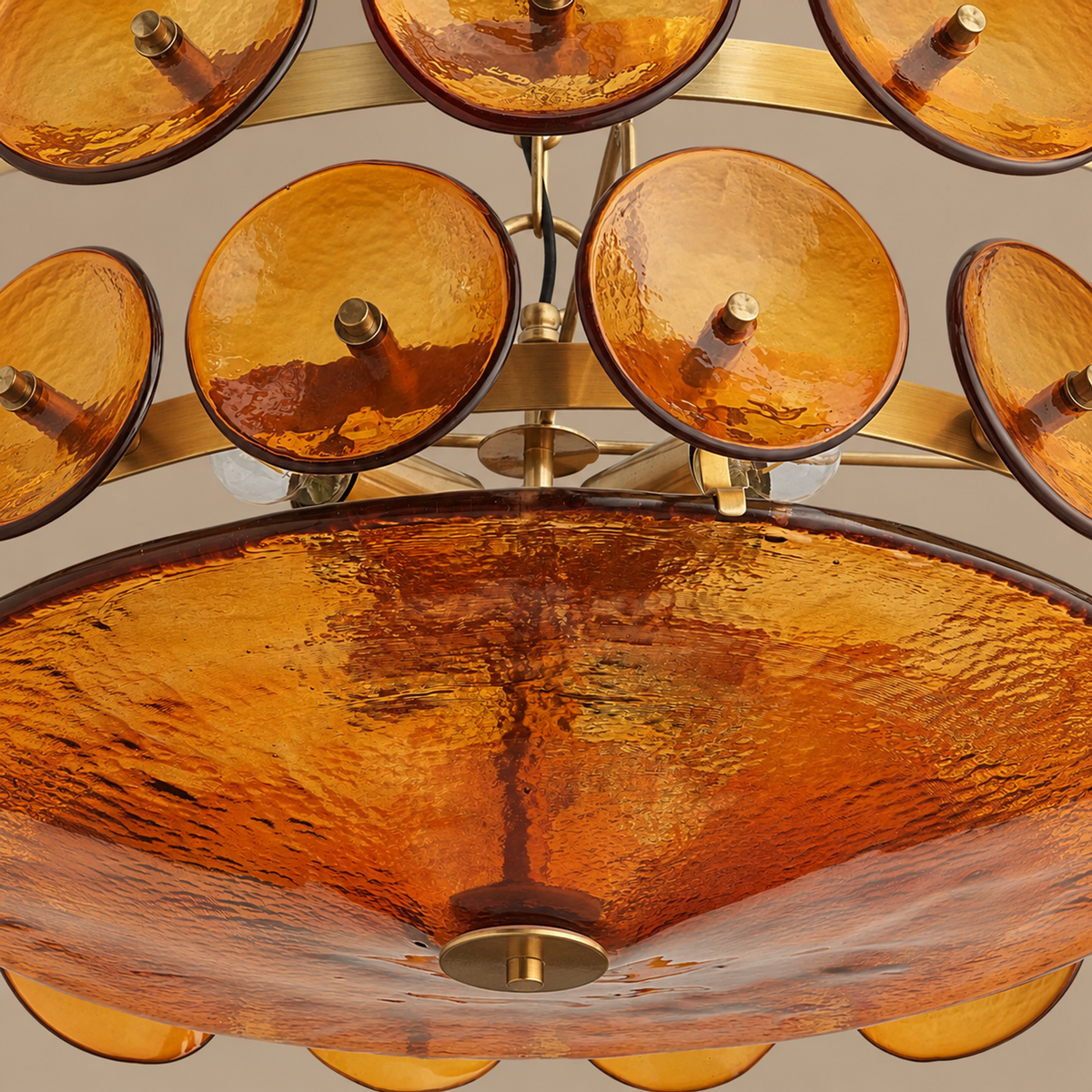 Amber Murano-Style Glass Chandelier | CLKOPS202