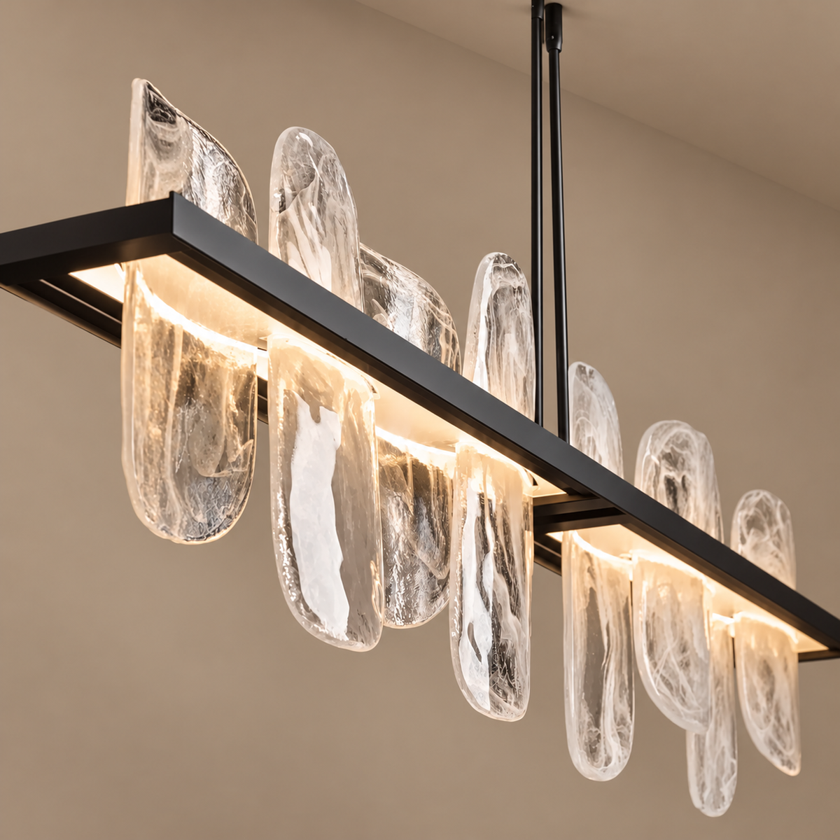 Linear Glass Chandelier | CLPJS025L