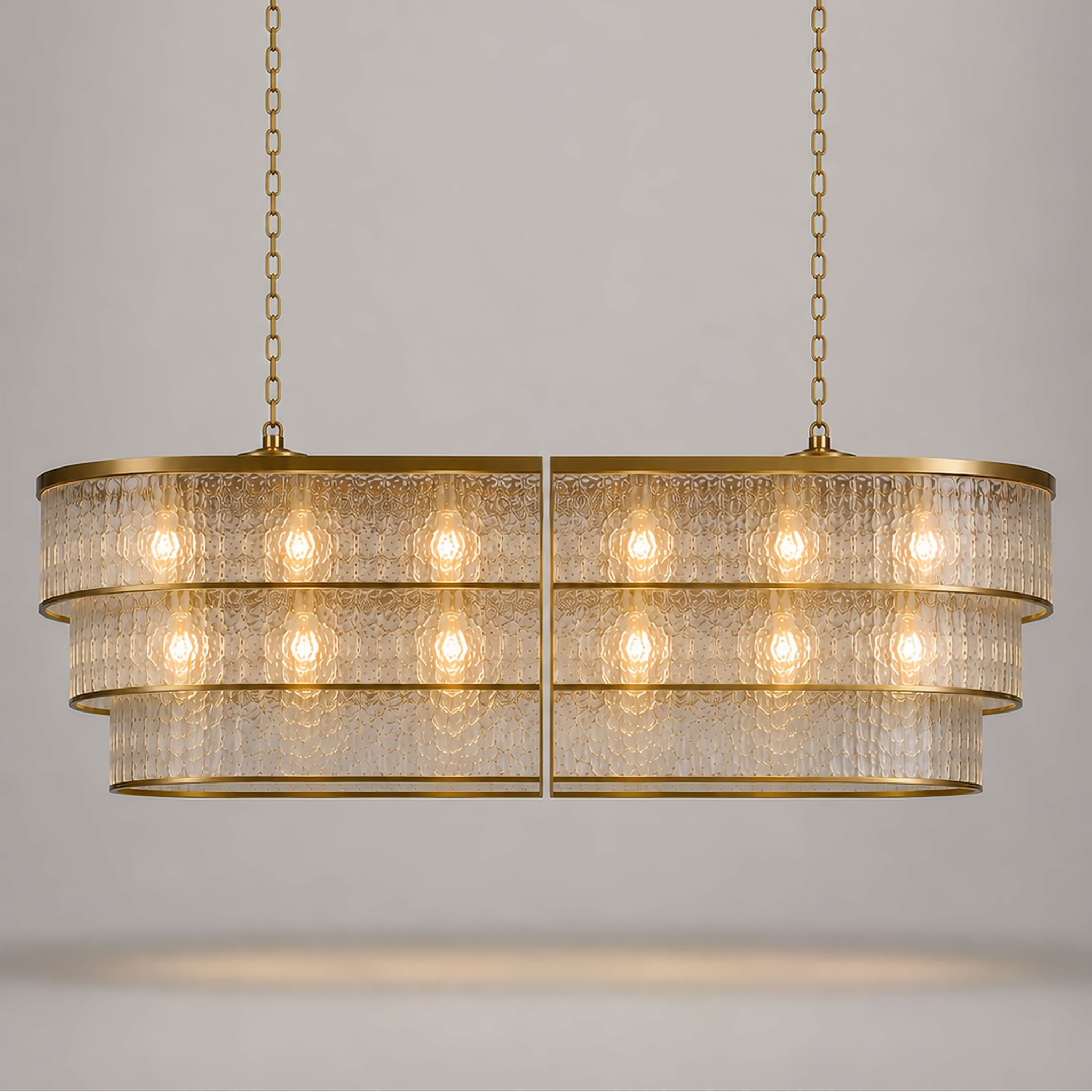 The Éclat Chandelier | Frosted Glass Edition | CLND040