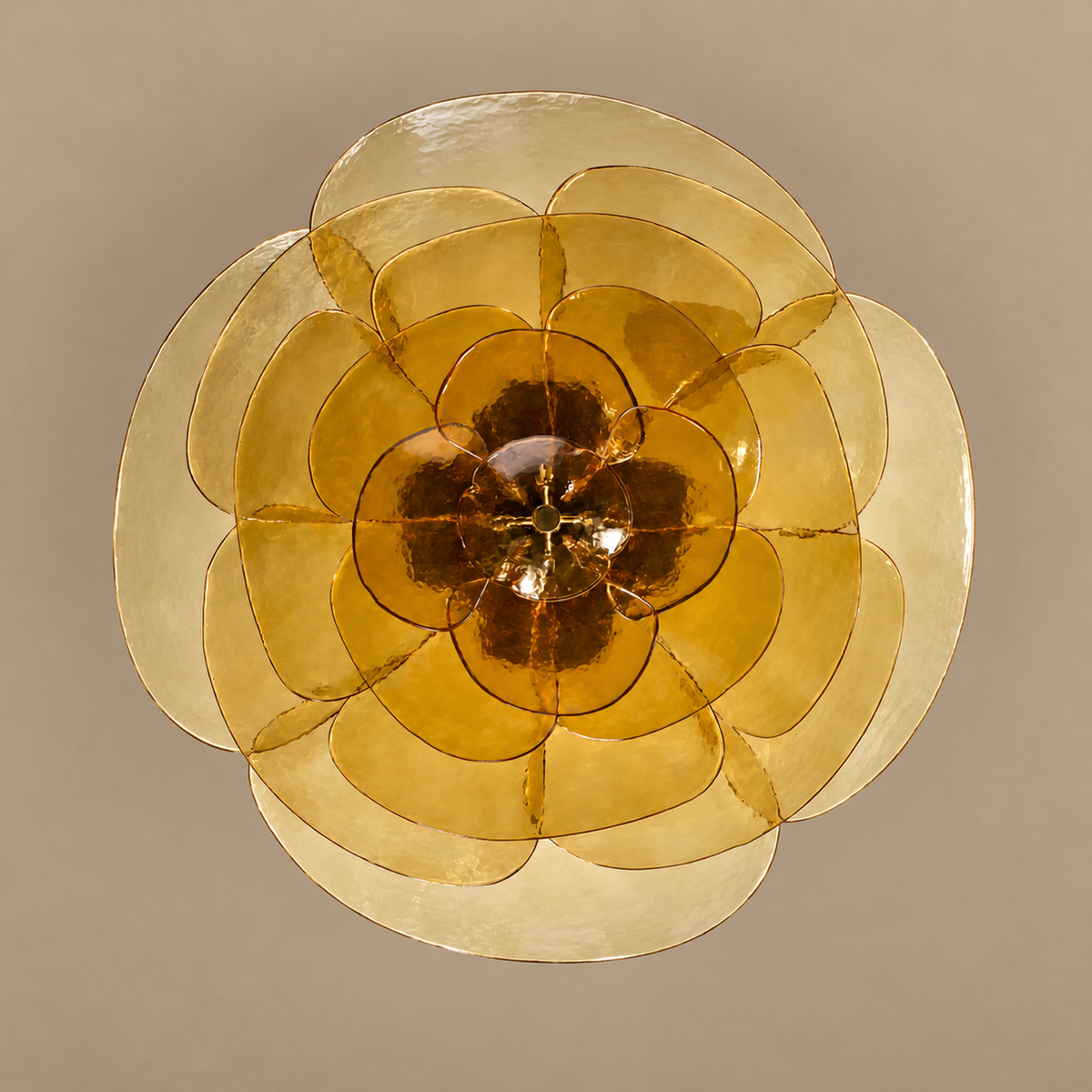Fiore Chandelier | Amber Glass | CLZL896620A