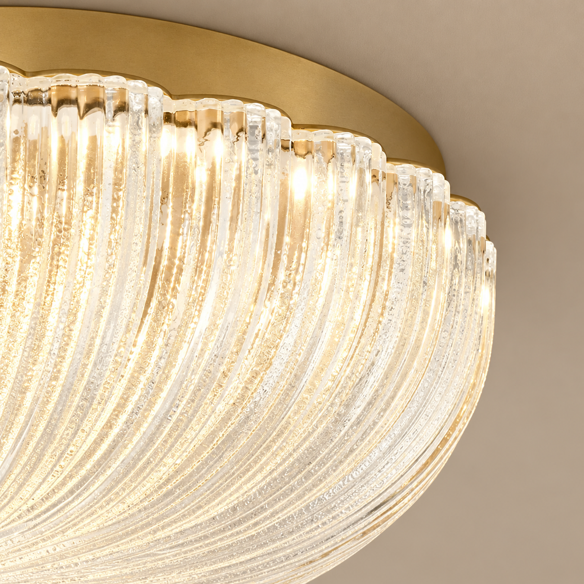 Vintage Flower Glass Flush Mount | CLKK002S