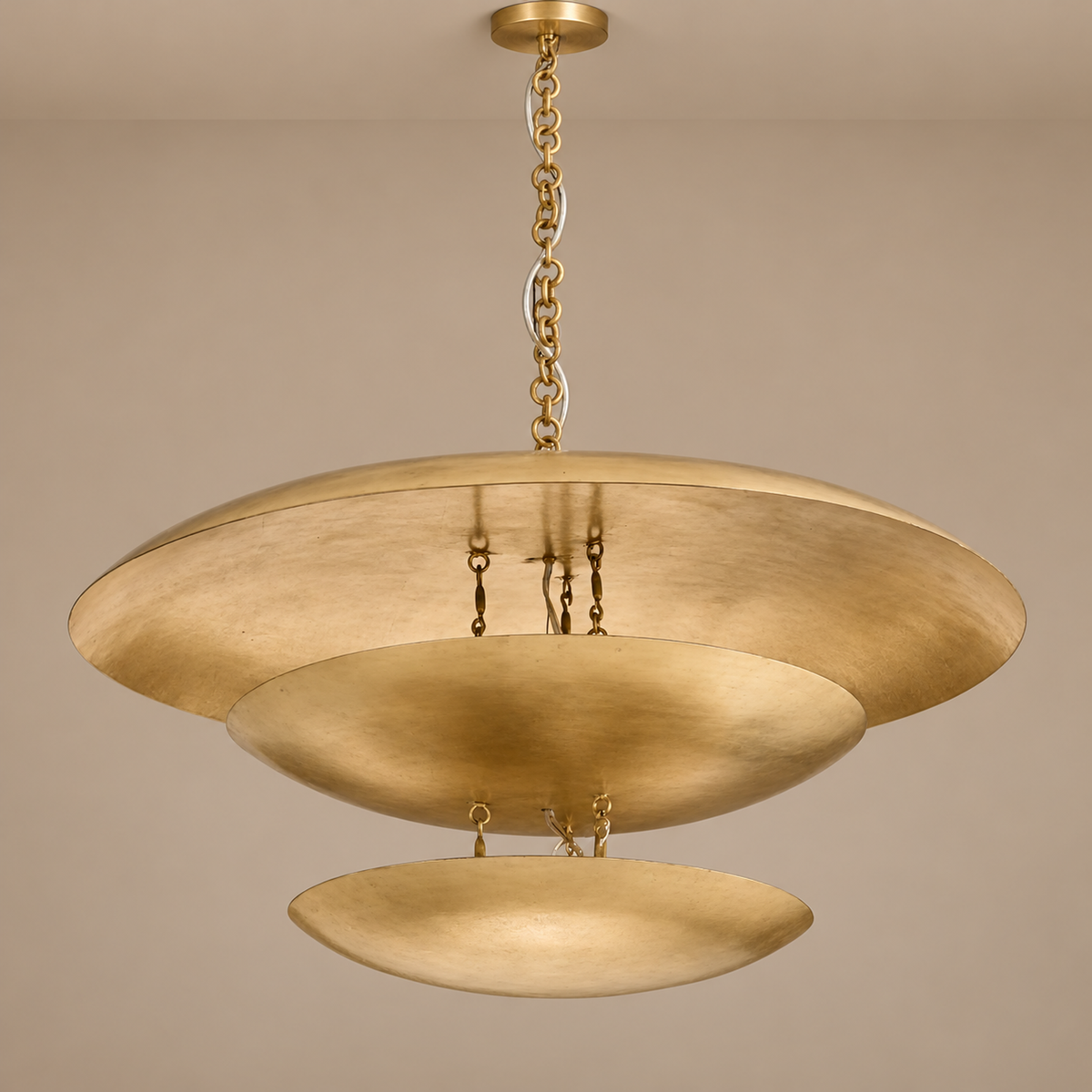 Sculptural Gold Tiered Pendant | CLIS0960