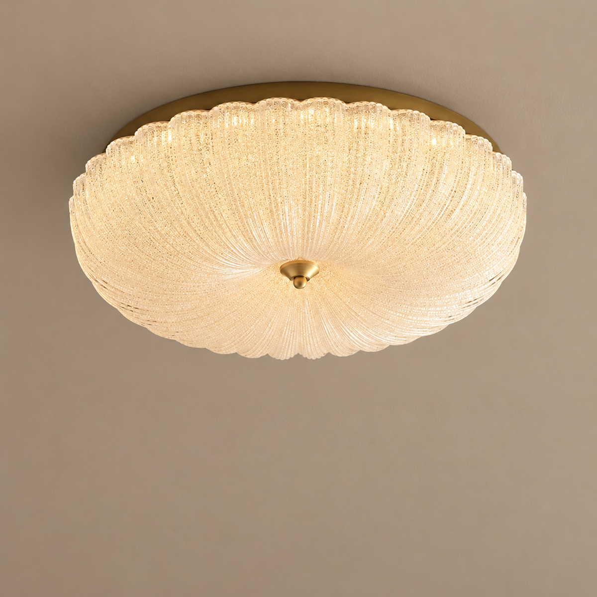 Vintage Flower Glass Flush Mount | CLKK002S