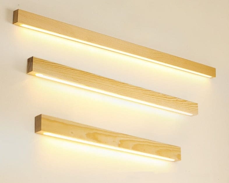 Modern Wall Lamp | Minimalist Wooden Bar 1-light Led Sconce | Casalola - Sconces