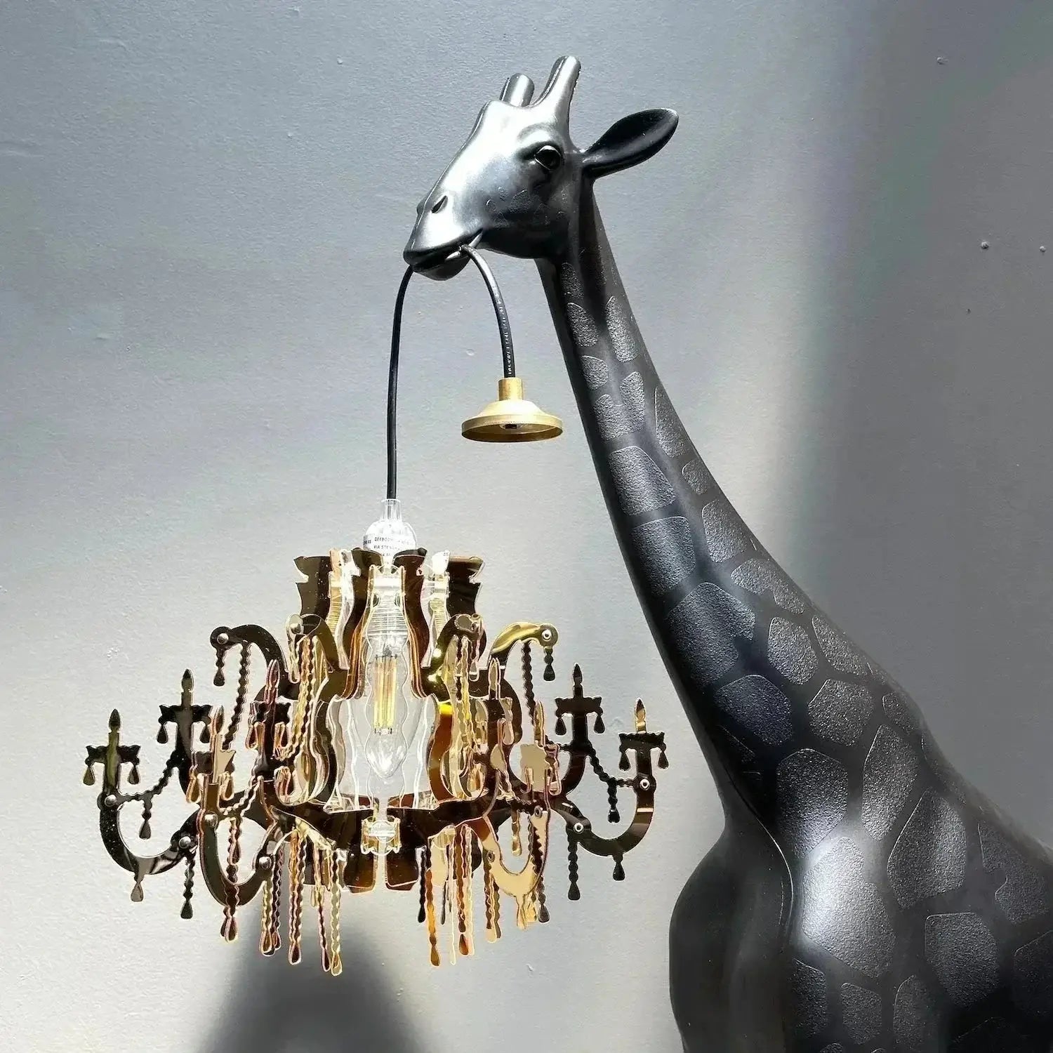 Tall Floor Lamps - 13 Feet Blackgiraffe Chandelier for Outdoor Events Hotels Stairs