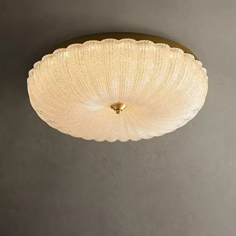 VINTAGE FLOWER GLASS FLUSH MOUNT | CLKK002S