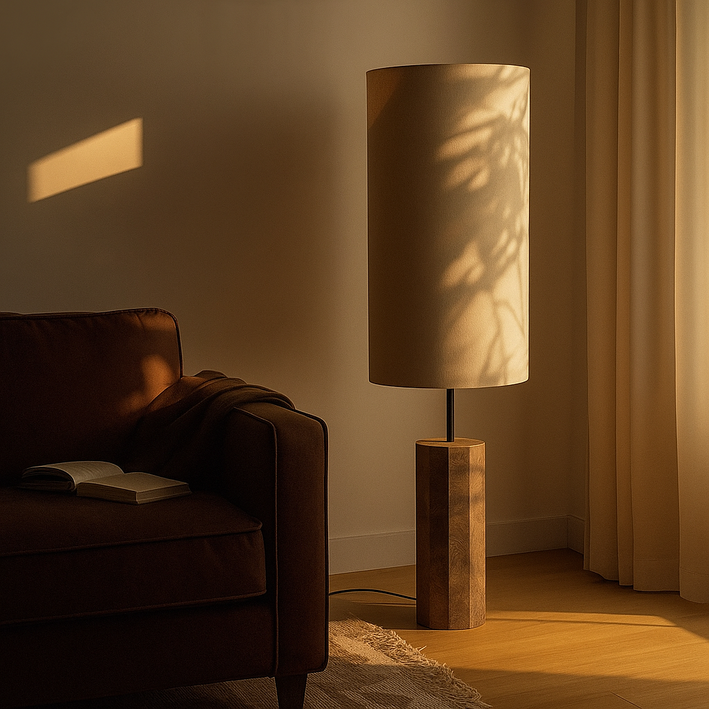 COLUMNAR MARBLE FLOOR LAMP | CLMARBHS45