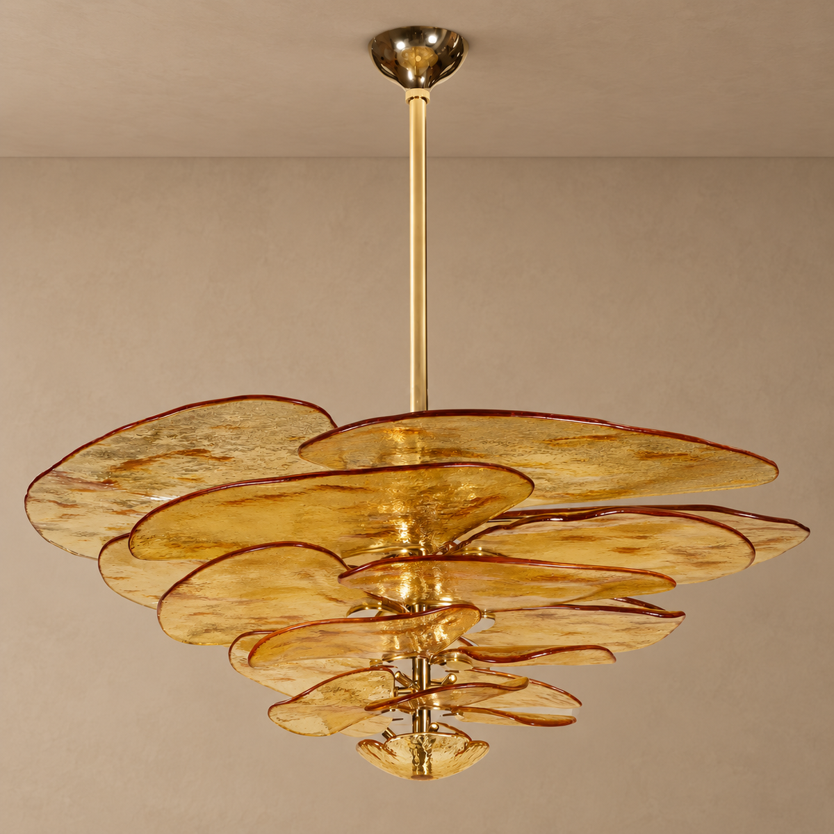 Fiore Chandelier | Glass Pink Petals | CLZL896620