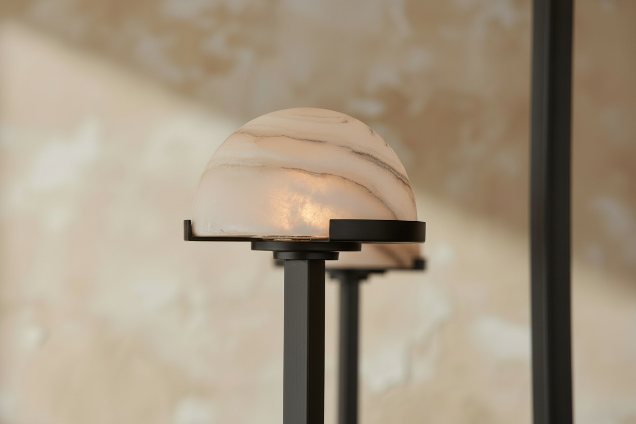 Alabaster Copper Chandelier – Modern Multi-arm Led Ceiling Light Casalolalights Luxury Lamps for Interior Designers