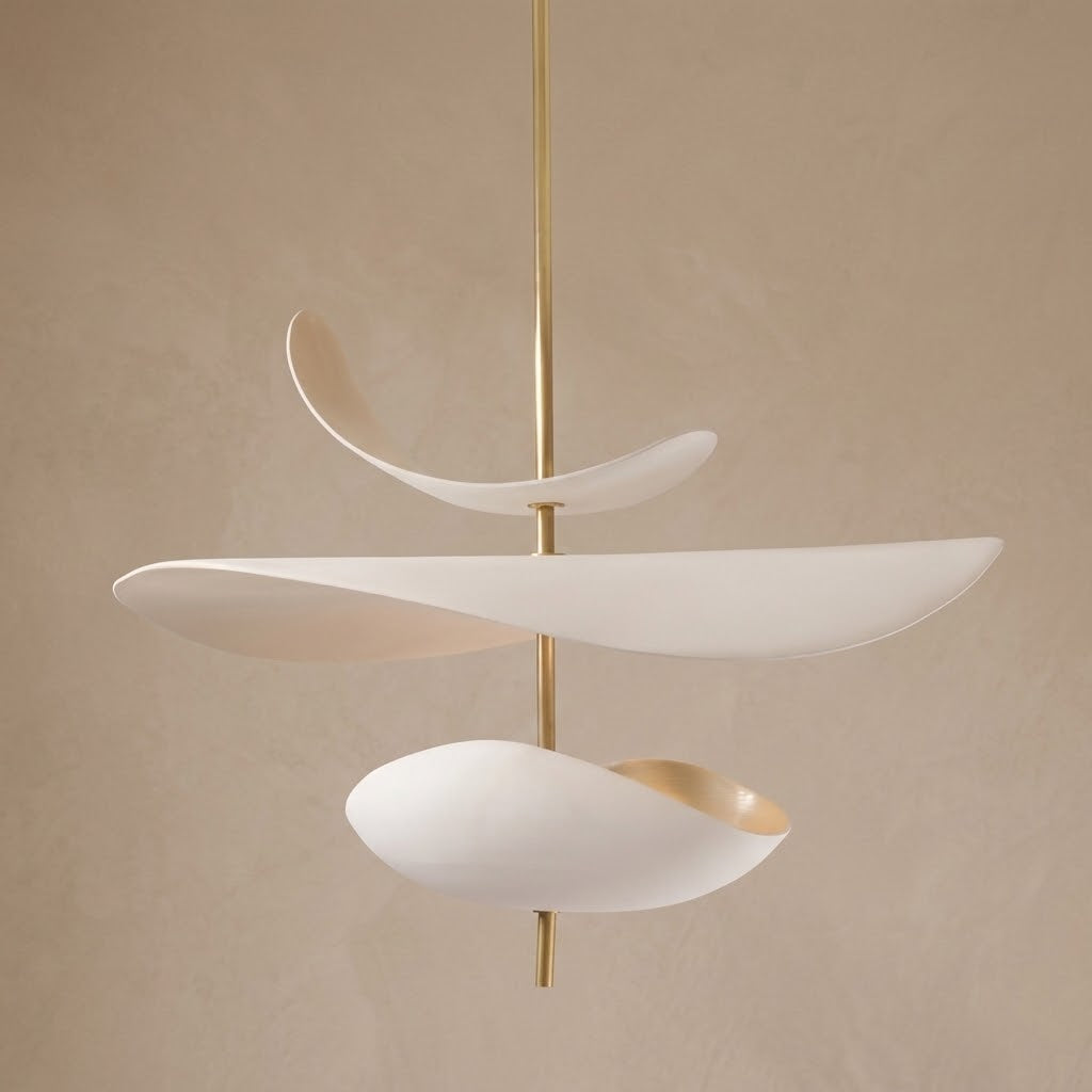 3-Blade Sculptural Plaster Pendant | CLLEA23
