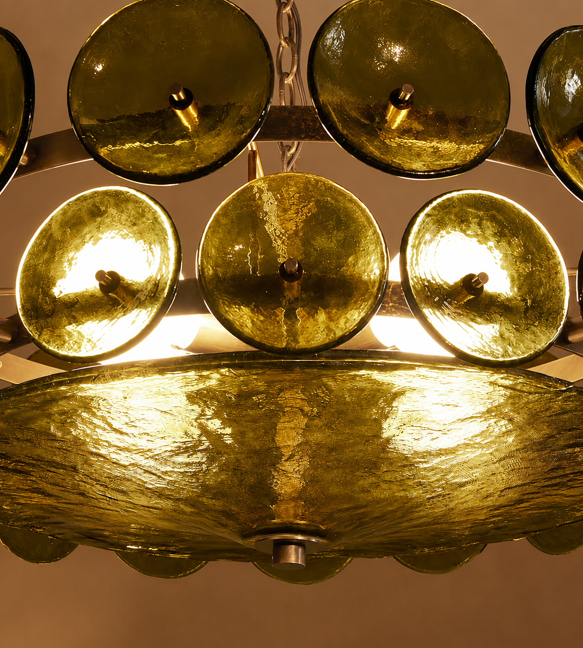 OLIVE MURANO GLASS CHANDELIER | CLKOPS203O