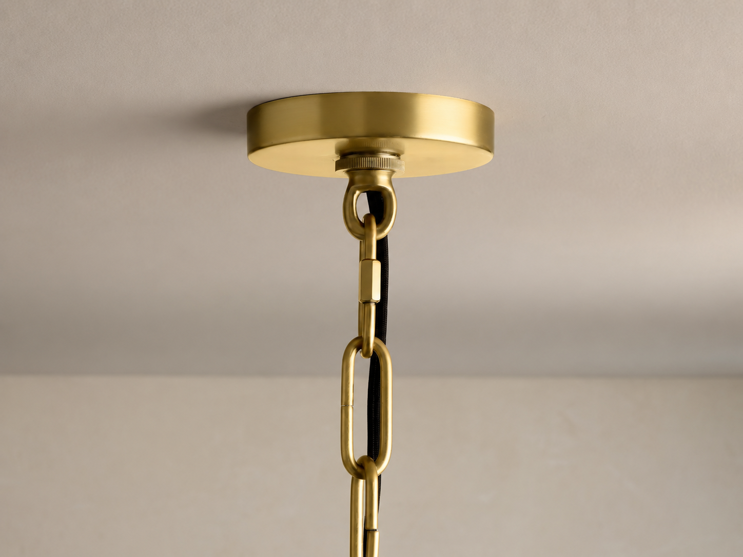 3-TIER SWIRLED GLASS CHANDELIER | 38 INCH SOLID BRASS | CLSWL098BR