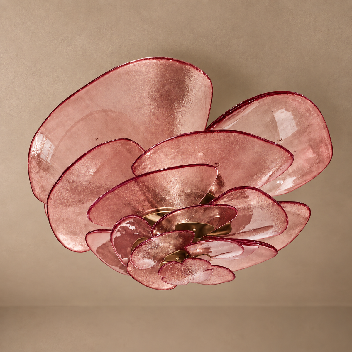 Fiore Chandelier | Glass Pink Petals | CLZL896620