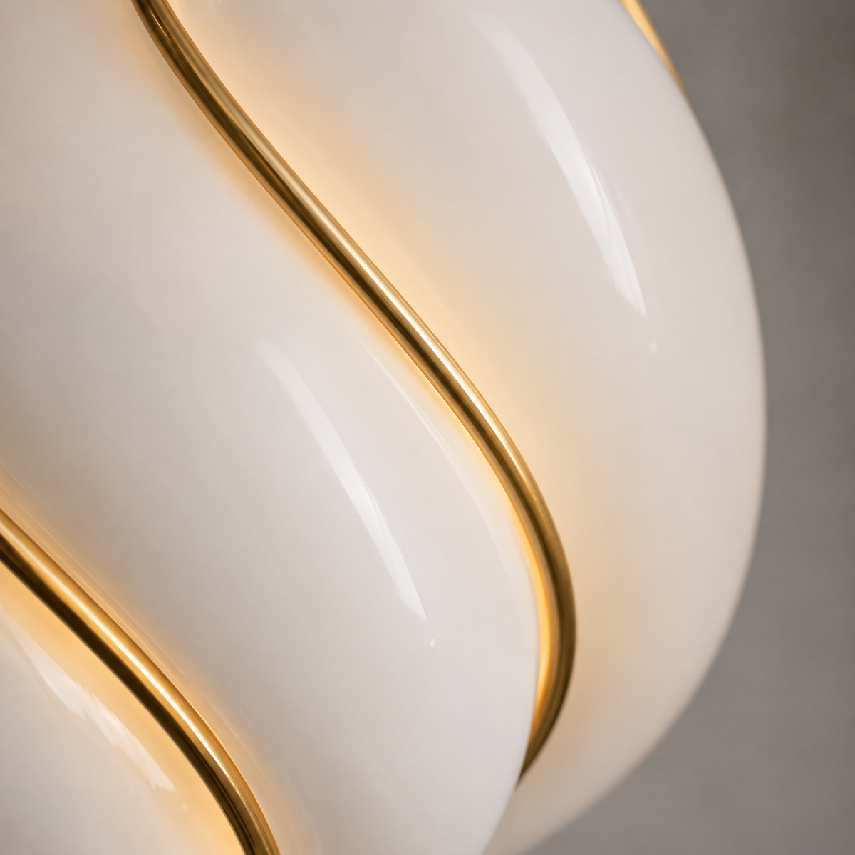 The Belluno Lantern | Glass & Brass Pendant | CLND038