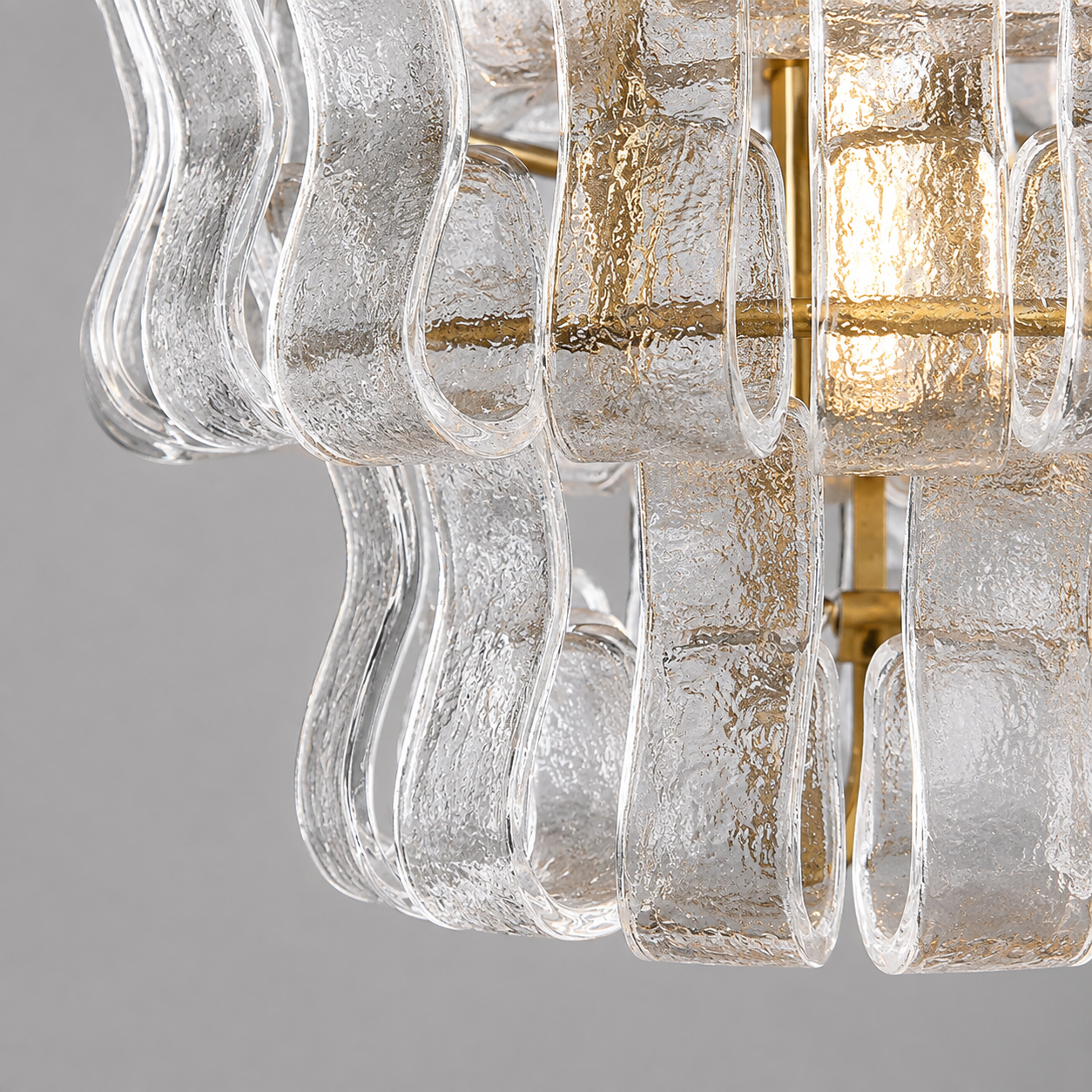 The Bronze Odette Pendant | Textured Art Glass | CLND024