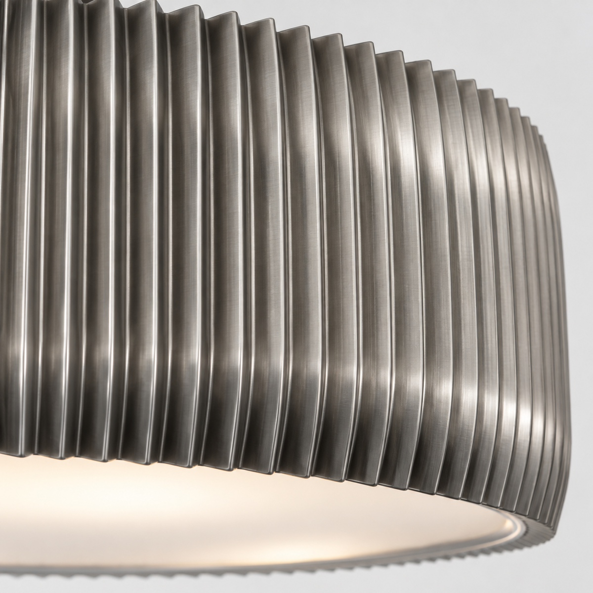 Piega Pleated Metal Drum Chandelier | CLPG032SS