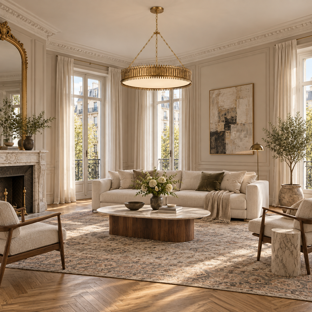 Alloro Antique Gold Leaf Chandelier | CLALL5207AG