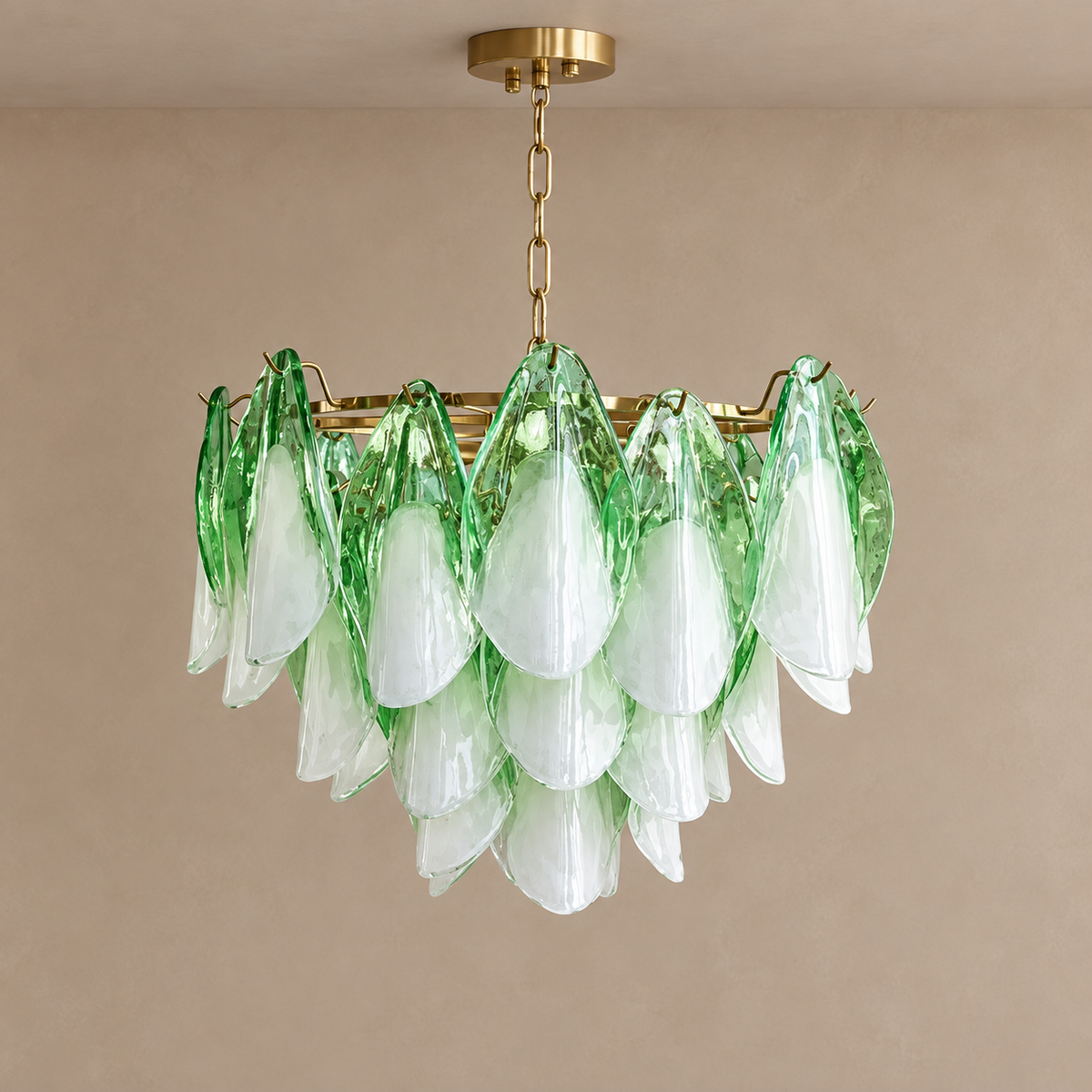 The Maison Chandelier | Glass & Stainless Steel | CLND017
