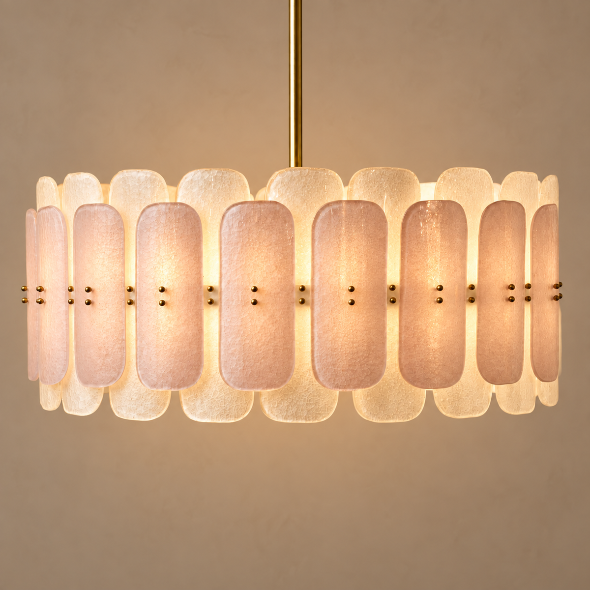 The Ascenza Chandelier | Glass & Brass | CLND004