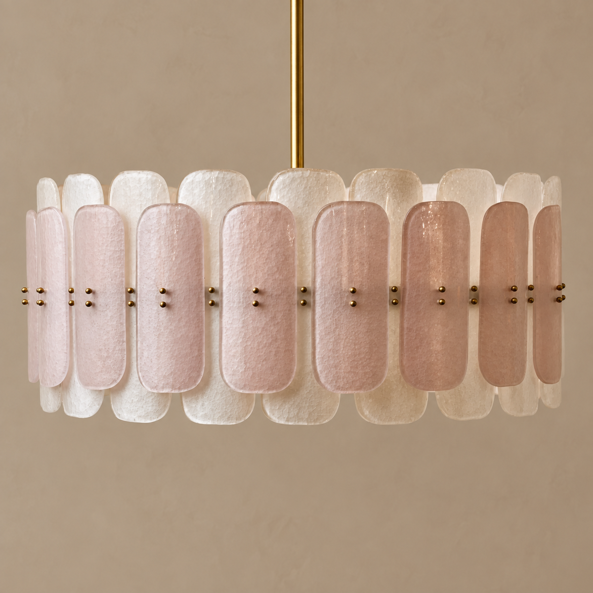 The Ascenza Chandelier | Glass & Brass | CLND004