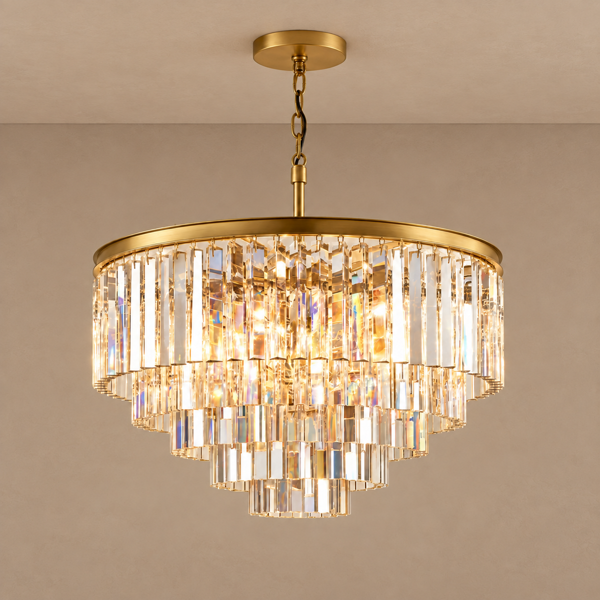 Hand-Cut Crystal Tiered Chandelier | CLHUYL0280