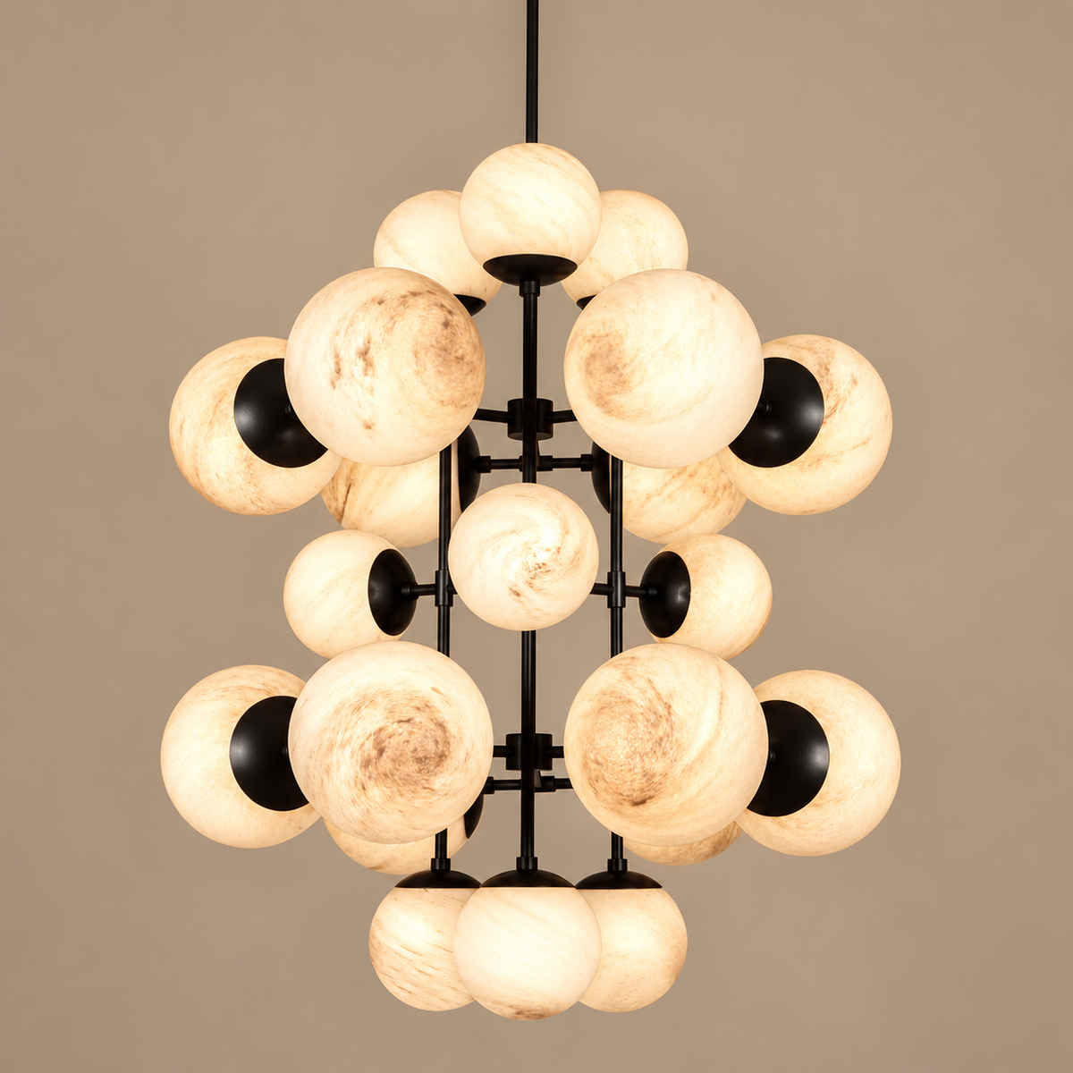 The Aventino Globe Cascade | Alabaster or Glass | CLAVE19