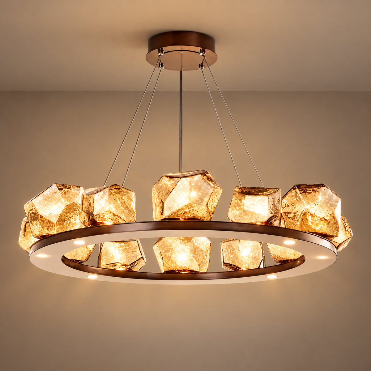 Crystal Ring Chandelier
