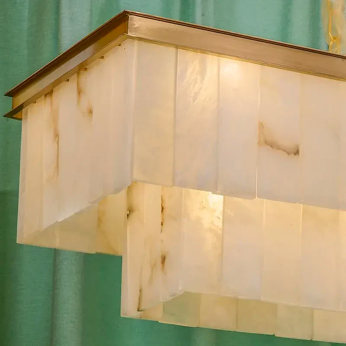 The Volterra Linear Suspension | Natural Alabaster & Brass | CLVLT