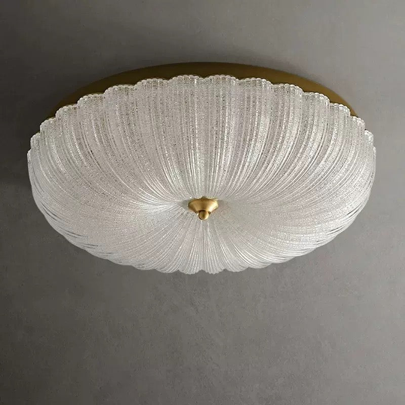 VINTAGE FLOWER GLASS FLUSH MOUNT | CLKK002S