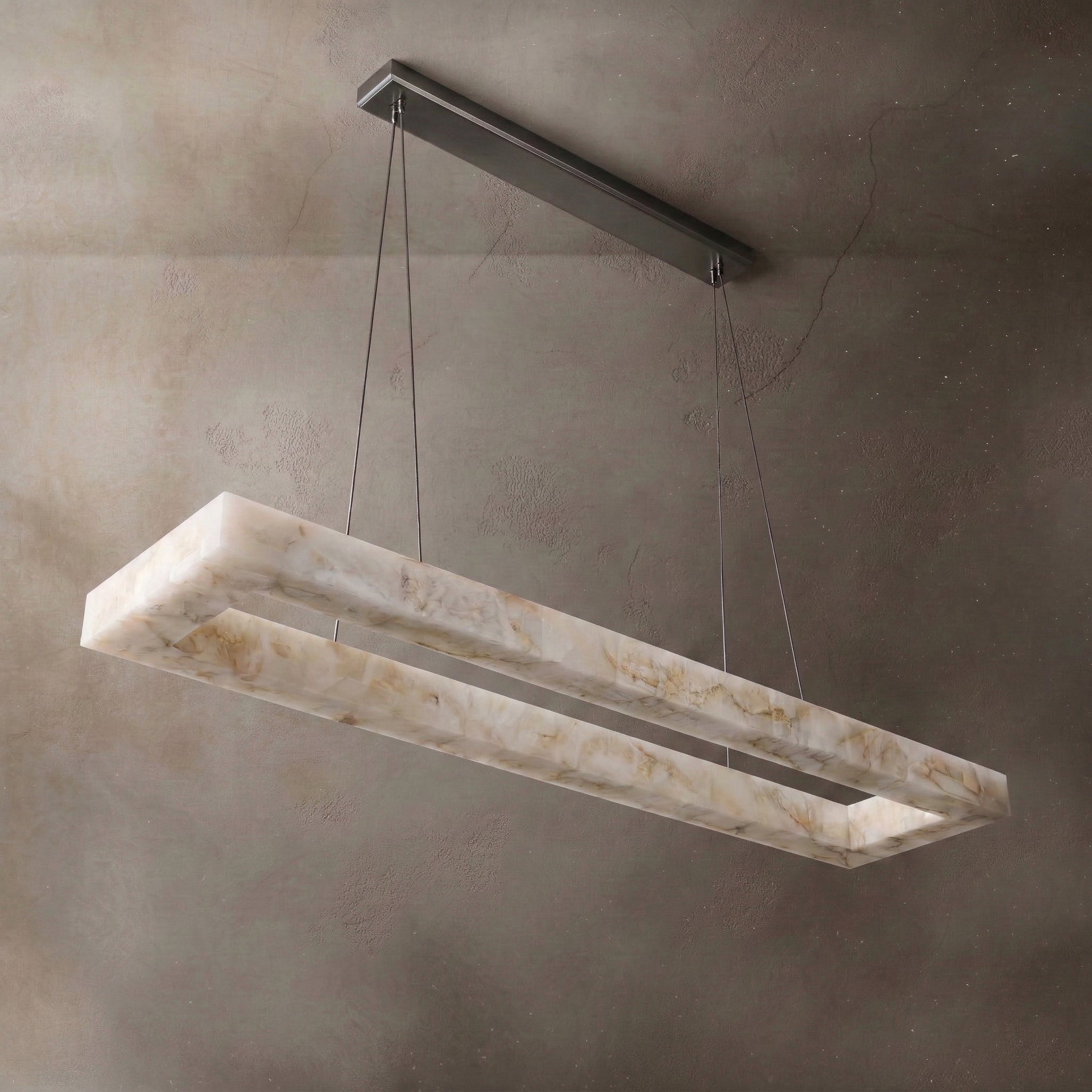 RECTANGULAR MARBLE PENDANT CHANDELIER | CLVG01000