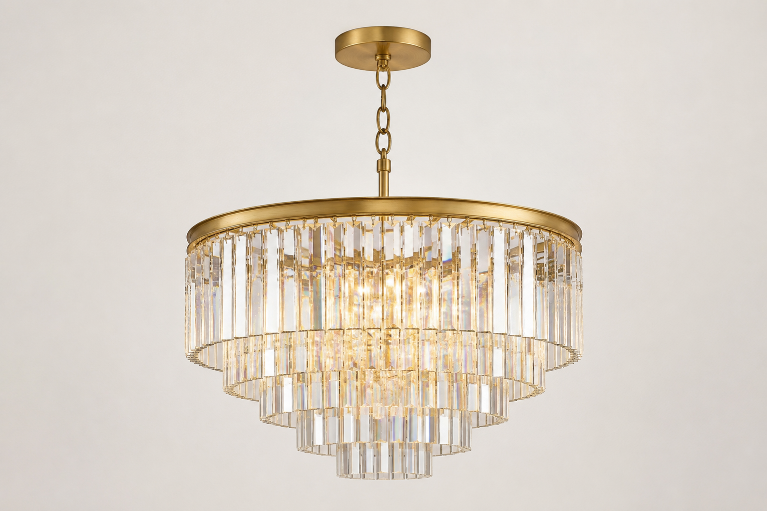 HAND-CUT CRYSTAL TIERED CHANDELIER | CLHUYL0280
