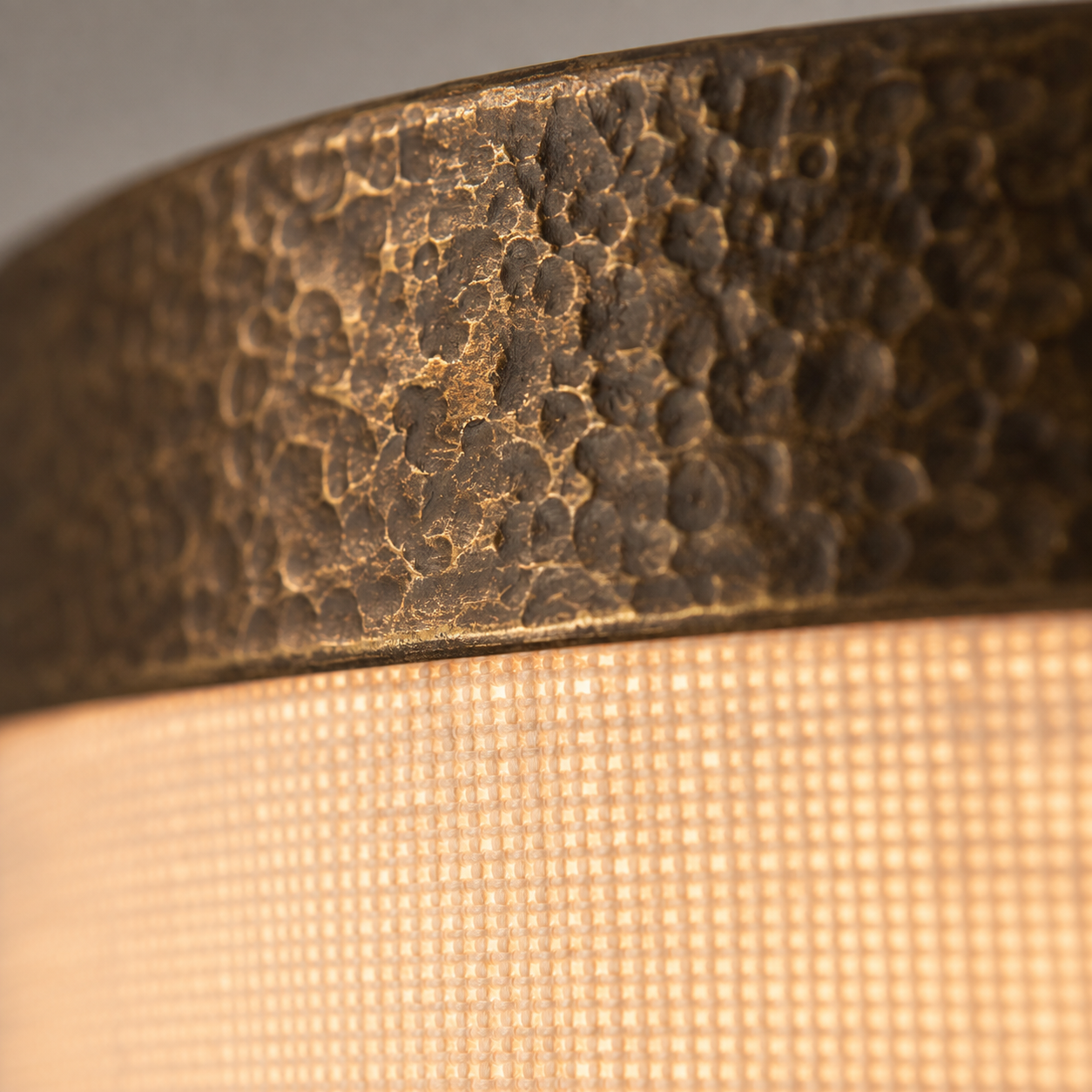 The Linnea Flush Mount | Linen & Brass | CLND036