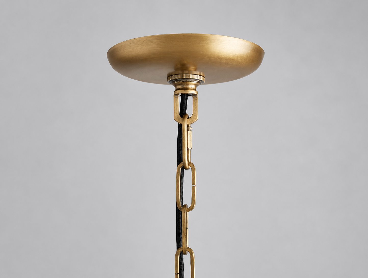 The Odette Pendant | Curved Art Glass & Brass | CLND023