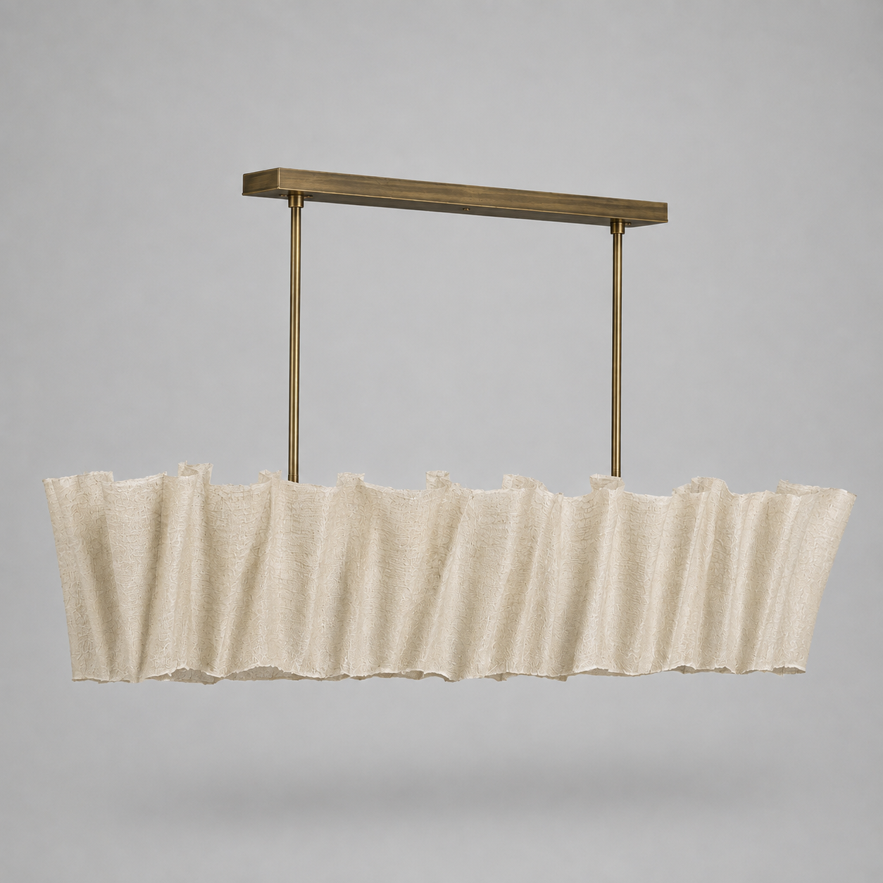 The Sora Linear Chandelier | Handwoven Abaca | CLND018