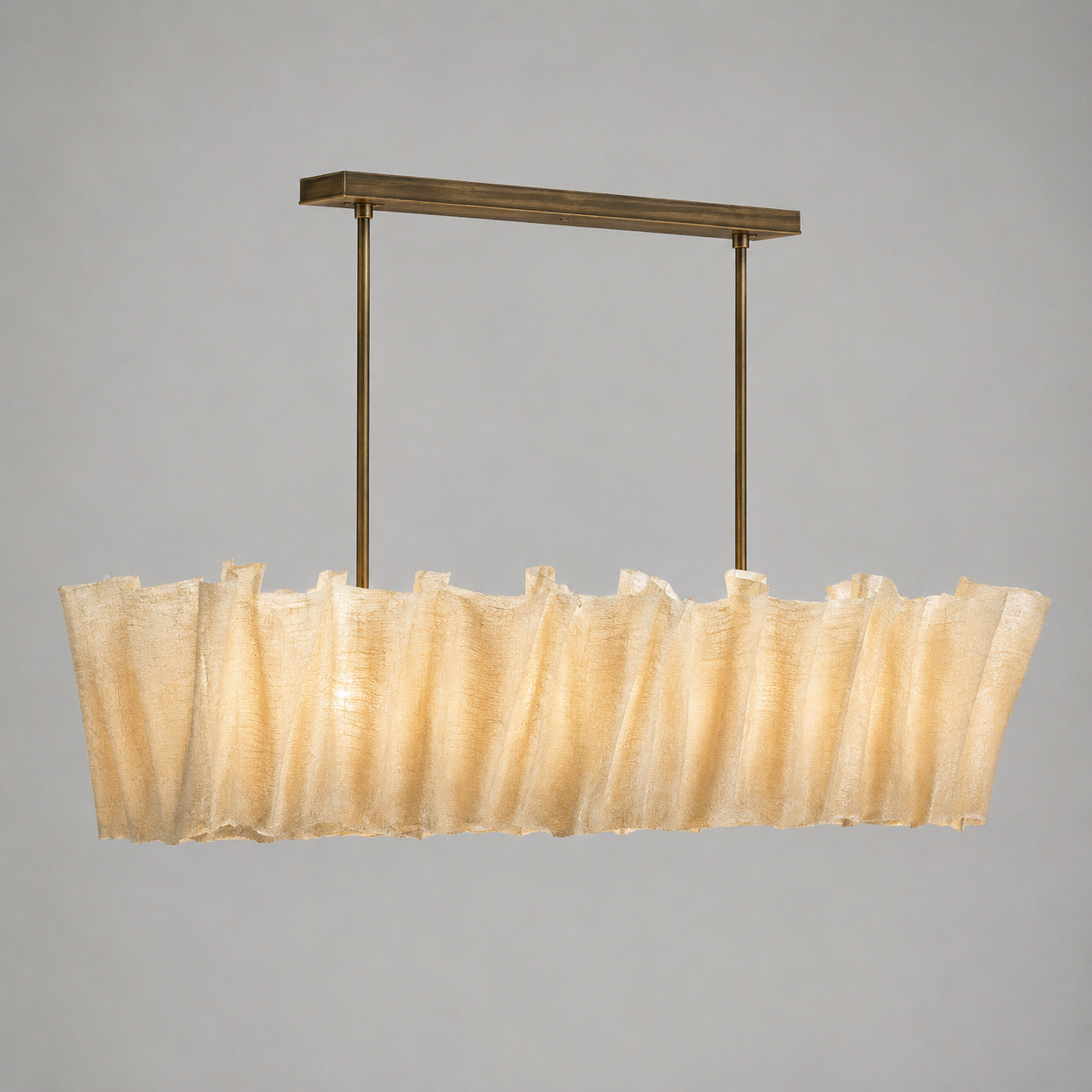 The Sora Linear Chandelier | Handwoven Abaca | CLND018