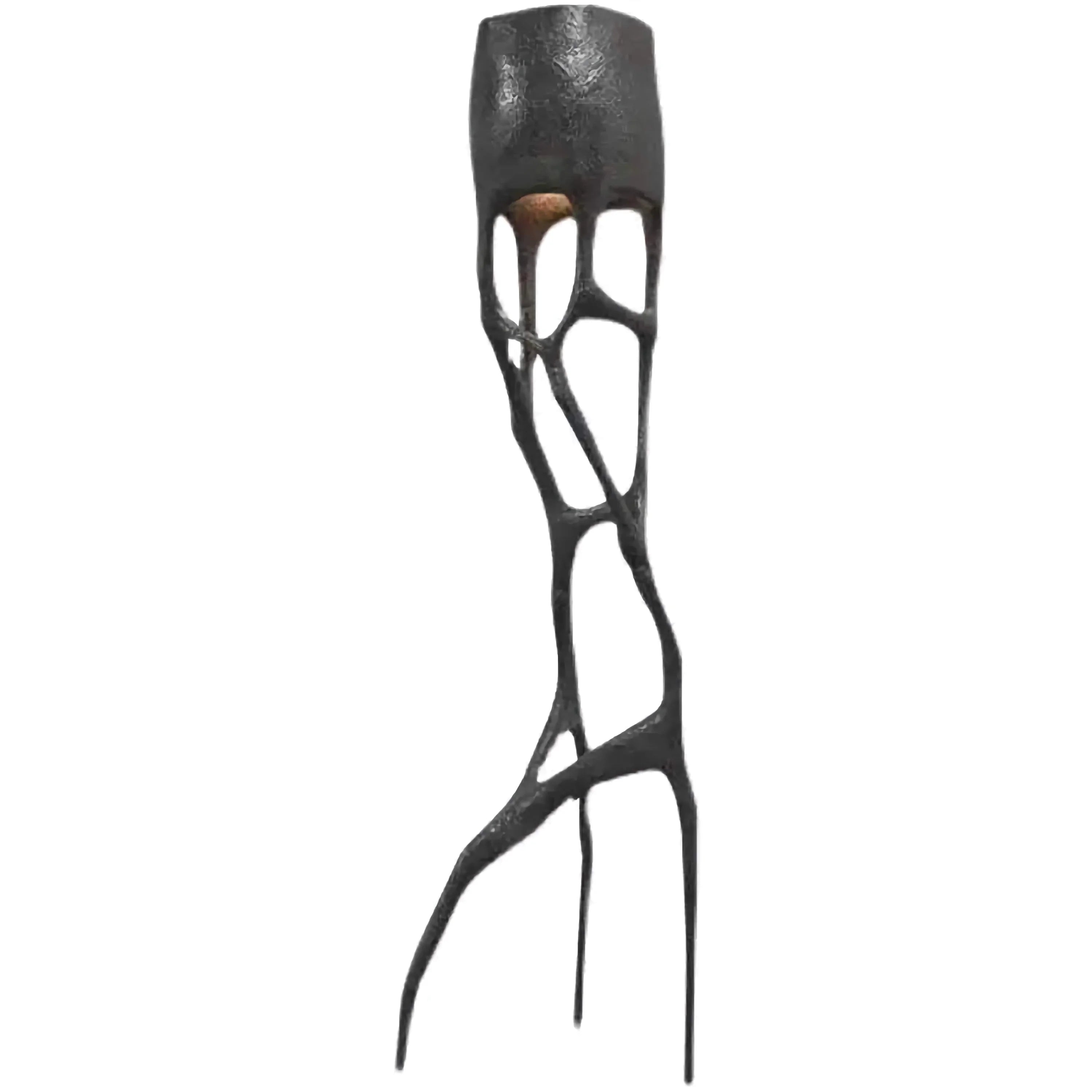 Black Fiberglass Sculptural Floor Lamp | Atelier Nexus Abstract Modern Ul Listed Led Ready