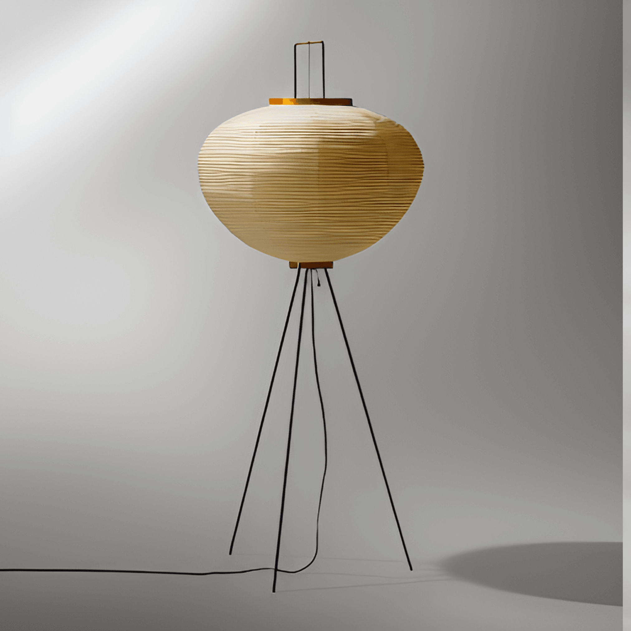 Noguchi Lamp | Akari Paper 10a | Tripod Floor for Japandi Minimalism Wabi-sabi Decor | Casalola - Lamps