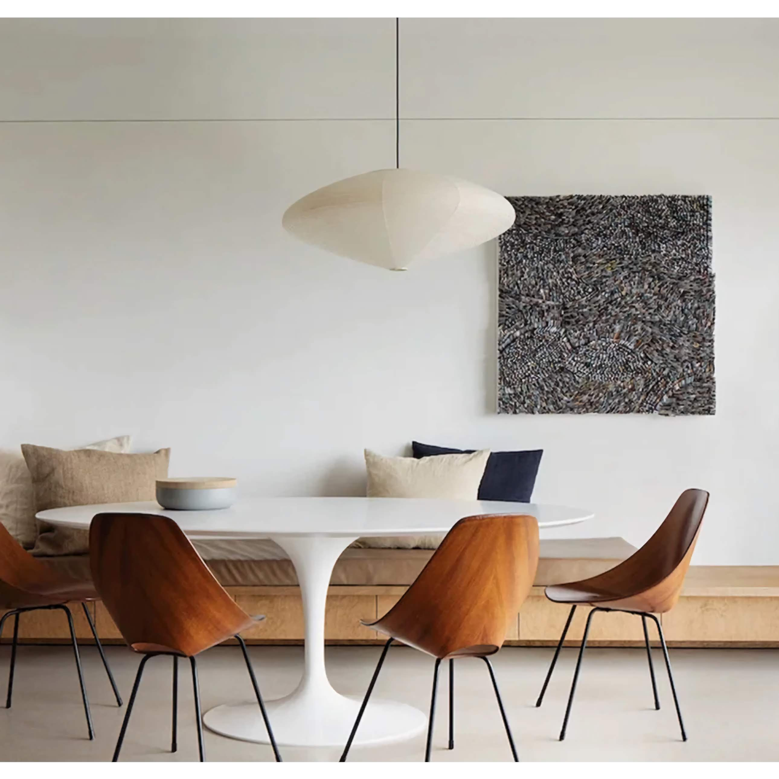 Akari 15a Pendant Lamps - Luxury Authentic Japanese Washi Paper Ceiling Lamp for Japandi Minimalism Wabi-sabi Decor