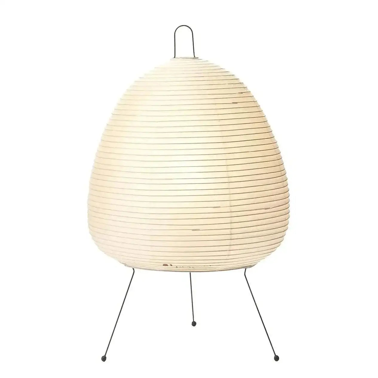 Noguchi Lamp | Akari Paper 1a | White Tripod Table Light for Japandi Minimalism Wabi-sabi Decor - Lamps