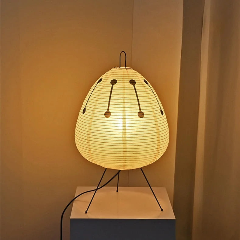 Akari 1ad | Tripod Table Lamp | Noguchi | Paper for Japandi Minimalism Wabi Sabi Decor