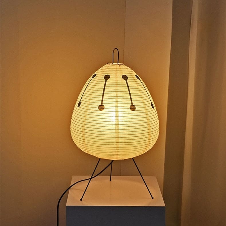Akari 1ad | Tripod Table Lamp | Noguchi | Paper for Japandi Minimalism Wabi-sabi Decor - Lamps